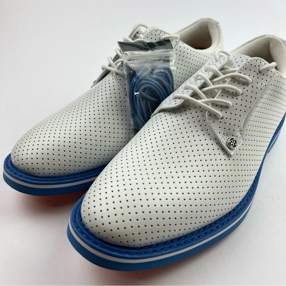 G/FORE Gallivanter Perforated Leather Golf Shoes Men’s 10.5 G4MA23EF01-CERUL - Picture 10 of 12